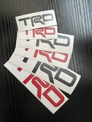 TRD Vinyl Decal for Toyota Truck Tacoma Tundra 4runner Camry Rav4 Window Sticker