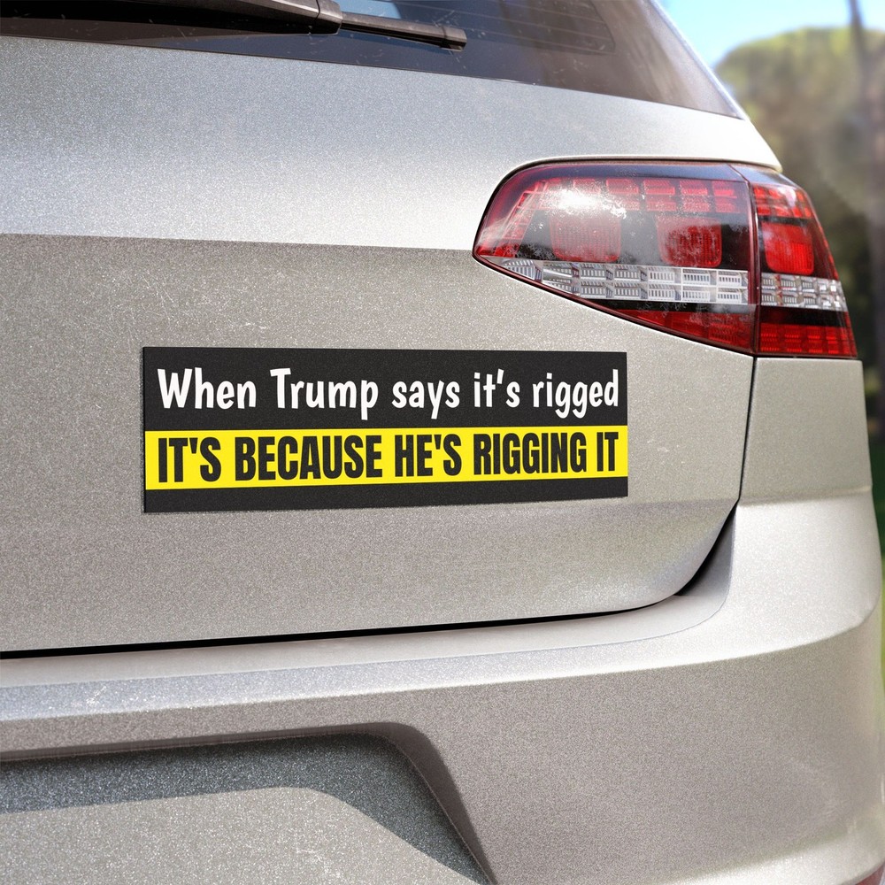 Corruption Car Magnet – Election Rigging, Anti-Trump Car Decal, Redistricting