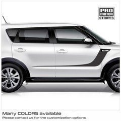 For KIA SOUL 2014-2019 Side Accent Sport Stripes Decals (Choose Color)
