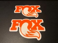 RACING Shocks STICKERS *Fox* Shocks Motocross 2PC SET OFFROAD Racing JDM