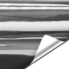 Gloss Silver Chrome AirRelease Vinyl Adhesive Tape Roll 1 Inch x 25ft