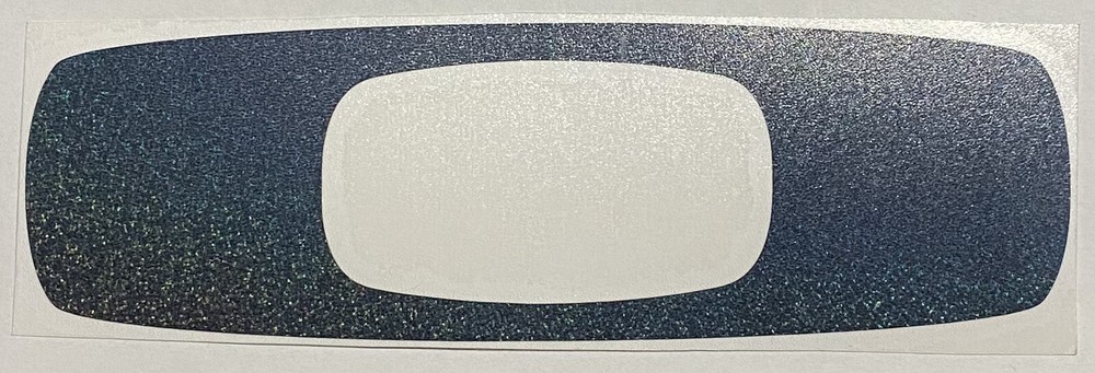 Oakleys “O” Black Glitter Rainbow Oil Slick Decal Sticker