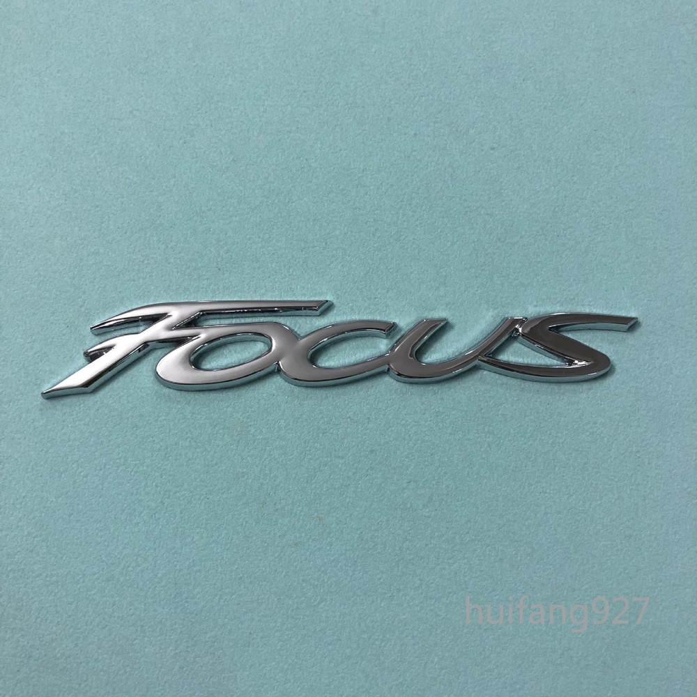 Metal 3D Car Body Rear Trunk Tailgate Badge Emblem Decal Nameplate Sticker Focus