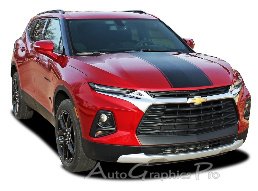 2019-2024 Chevy Blazer Hood Decals HOT STREAK Hood Stripes Vinyl Graphics Kit