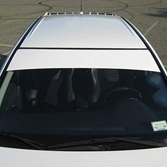 60″x10″ Front Sun Window Visor Strip Banner Windshield Vinyl Blank Decal White