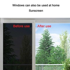 2x Car Side Window Mesh Film Static Sunshade Net Sun Shade Sticker UV Protection