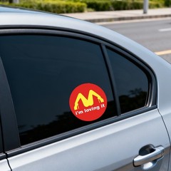 Vinyl Stickers Waterproof Sunproof Self-Adhesive for Laptop Car Glass Luggage