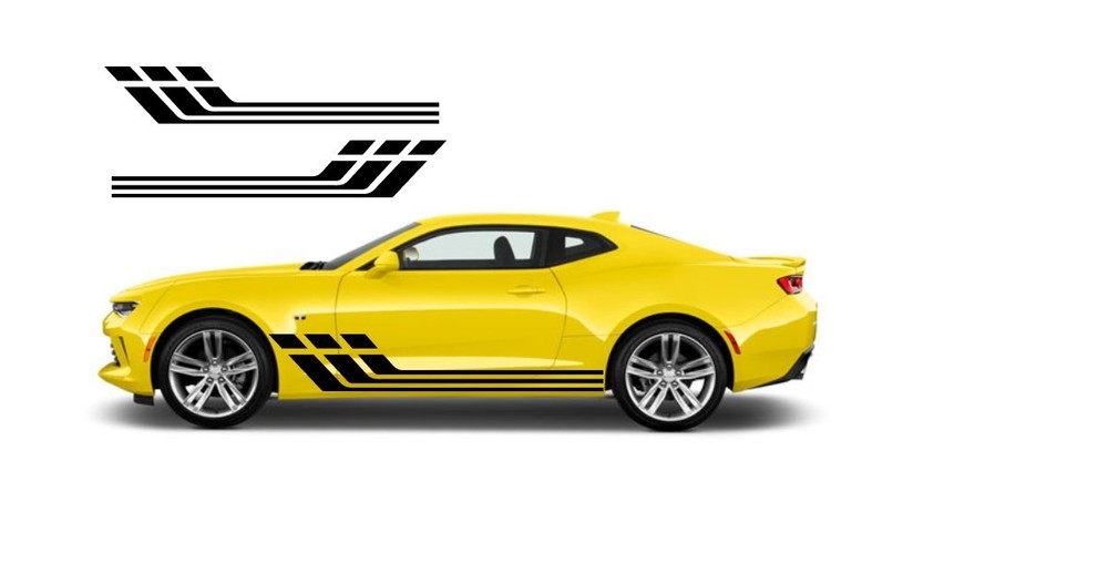 Flame decal set auto graphic body car truck vinyl sticker v102