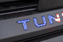 Color Flag letters compatible with TOYOTA TUNDRA 2022 23 logo Tailgate and Front