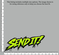 SEND IT! Motocross Vinyl Decal Graphic Dirt Bike Supercross Weatherproof Sticker