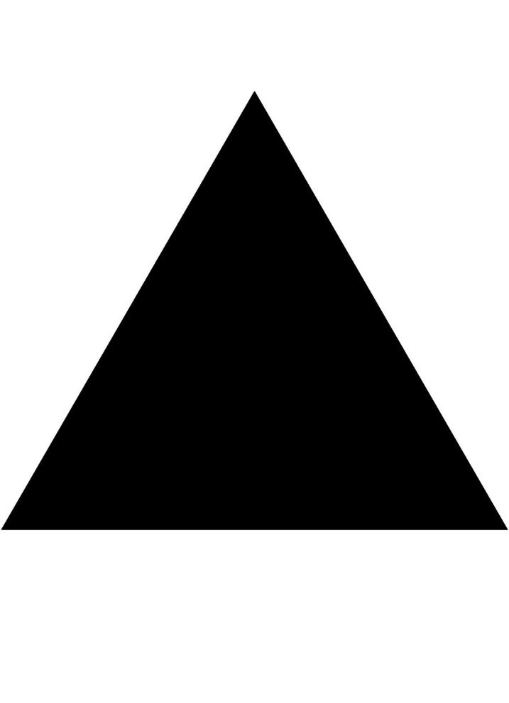Triangle Shape Funny Truck Vinyl Decal Sticker you choose size and color