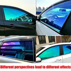 20”x118” UV Proof Car Side Glass Film 60%VLT Blue Chameleon Glass Tint