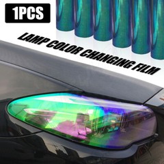 70cm*30cm Neo Blue Chameleon Color Tint Vinyl Film Overlay Sheet For Headlight