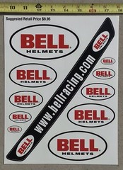 11 BELL Helmets authentic racing decals stickers visor banner INDYCAR F1 NASCAR