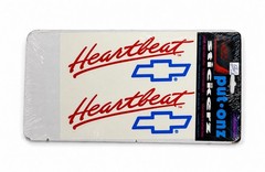 Vintage Chevy Heartbeat Of America Decal Sticker NOS 1980s Chroma Graphics GM