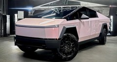 Tesla Cybertruck Gloss Precut Vinyl Wrap Soft Peachblow Pink Color Change Film