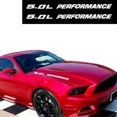 5.0L PERFORMANCE Car Hood decals emblem Coyote for Ford Mustang GT F150 2pcs