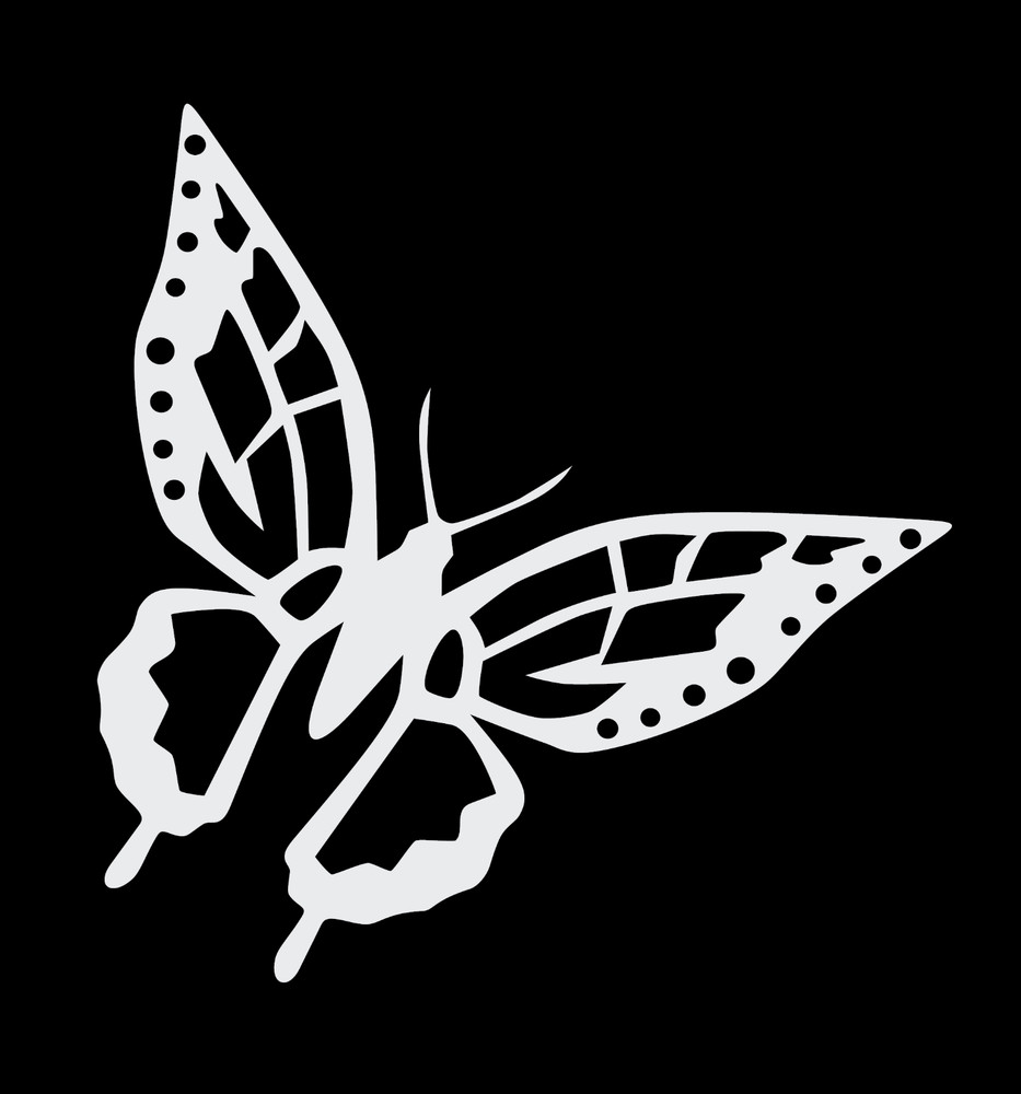 Butterfly Decal Laptop Sticker 43 different colors available
