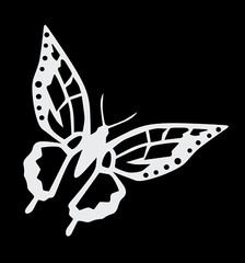 Butterfly Decal Laptop Sticker 43 different colors available