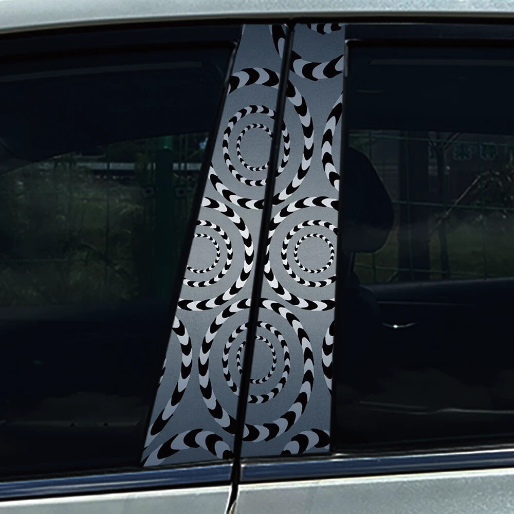 2x Creative Car B Pillar Waterproof Decal DIY Car Modification Styling Sticker
