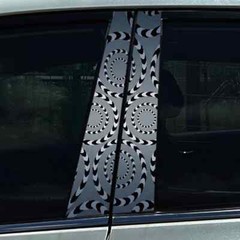 2x Creative Car B Pillar Waterproof Decal DIY Car Modification Styling Sticker