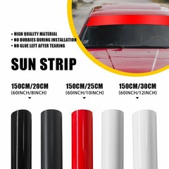 60″ Front Sun Window Visor Strip Banner Windshield Vinyl Blank Decal Trim Cover