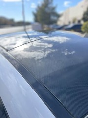 Ultra Gloss 9D PET Liner Black Carbon Fiber Car Vinyl Wrap Air Release Low Tack