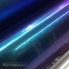 120″ x 60″ Gloss Metallic Chameleon Purple Teal Vinyl Film Wrap Air Bubble Free