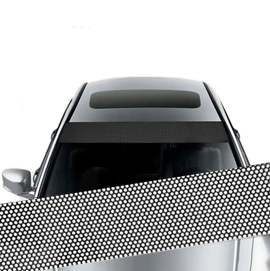 1pcs Car Windshield Sunshade 3D Vinyl Sticker Auto Front Rear Decorative Decal