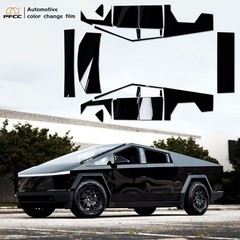 Cybertruck PreCut Paint Protection PET Vinyl Wrap Color Change Gloss Piano Black