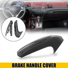 Carbon Fiber Look Handbrake Brake Handle Cover Trim For Honda Civic 06 -11 A