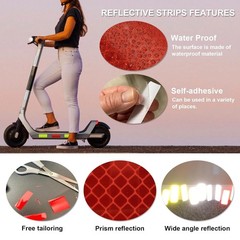 Waterproof Reflective Tape Set, 36 High Visibility Strips for Multiple Surfaces