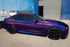 Laser Flip Gloss Purple Metallic Glossy Rainbow Holographic Vinyl Wrap Sticker