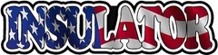 Insulator Insulation Decal American US USA Waving Flag Hard Hart Sticker Decal
