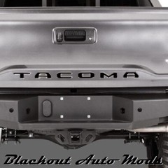 Gloss Black Tailgate Insert Letters Decal Vinyl Stickers for Toyota Tacoma 2016+