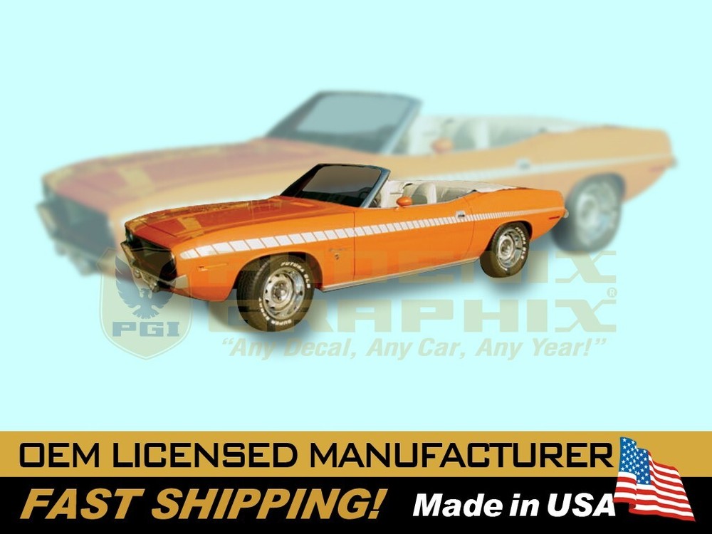 1970 Plymouth Barracuda ‘Cuda Decals & Strobe Stripes Kit