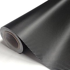 12x60in 3D Black Carbon Fiber Vinyl Wrap Sheet – DIY Car, Surface Decor