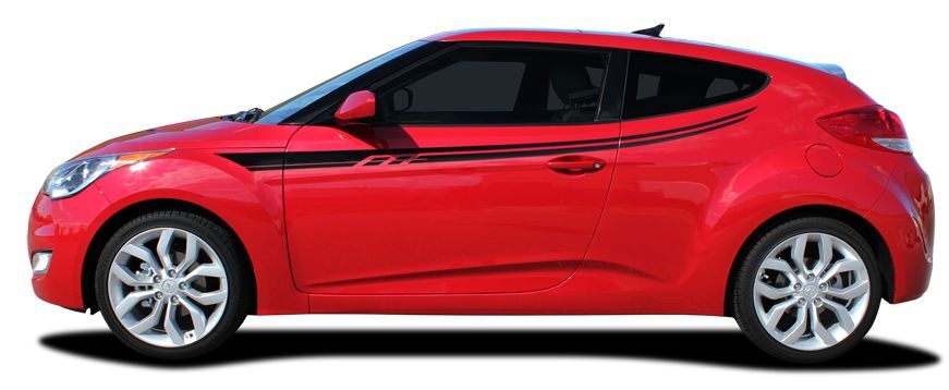 FOR: Hyundai Veloster RUSH Vinyl Graphics Kit Decals Stripes Trim 11-2018 by AGP