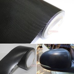 Tape Decal 2D 3D 4D 5D Texture Carbon Fiber Vinyl Wrap Car Sticker Strips Black