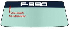 FOR FORD F-350 Windshield Banner Decal With Application Tool