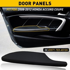 For 2008-2012 Honda Accord Coupe Right Side Door Armrest Panel ( Black Leather Y