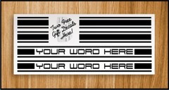 Side Stripes Custom Decal Kit for Porsche Boxster, Cayman, 944 & some Older 911s