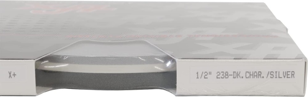 Universal 1/2″ 2-Color Pinstripe 02085238- Dark Charcoal Metallic/Silver Met.