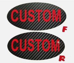 Custom Emblem Overlay Carbon Fiber EMBLEM Overlays PRECUT (FITS: 2024-2025 Xtrek