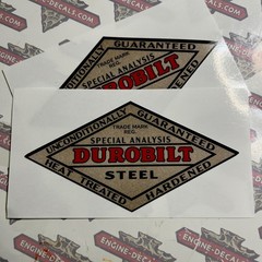 Durobilt Special Analysis Steel Box Tool Decals 4 1/4” L Set 2