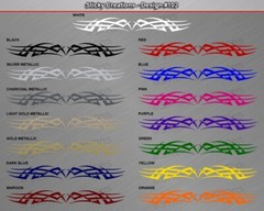 Design #102 TRIBAL ACCENT Windshield Decal Window Sticker Vinyl Graphic Banner