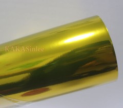 50FT Entire Car Wrap Flat Gold Flexible Mirror Chrome Metal Vinyl PVC Sticker US