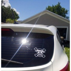 6x 5.5″*5″ One Piece Skull,Straw Hat Crew, Jolly Rodger, cut Vinyl Decal Sticker