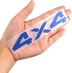 2x 6.5 Inch 4×4 Decals Stickers for Auto, Wall, Laptop, Phone, Truck, Car Blue