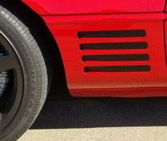 C4 CORVETTE SIDE LOUVER BLACKOUT DECALS fits 1991-1994 left and right
